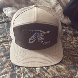 Camo Mesh Trucker Hat with Duck Embroidery